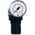 Pressure regulators for water, incl. pressure gauge